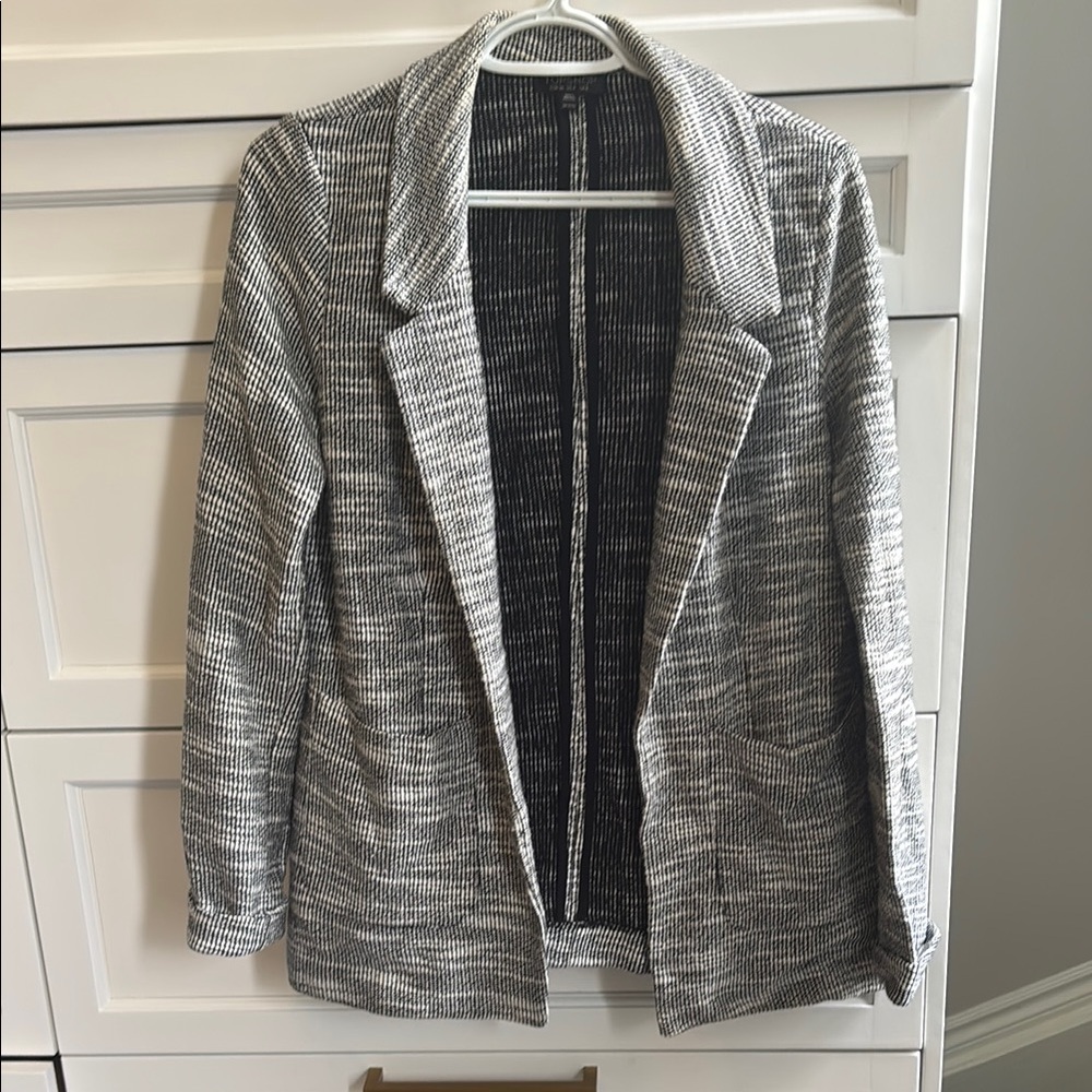 Topshop Black and White Blazer